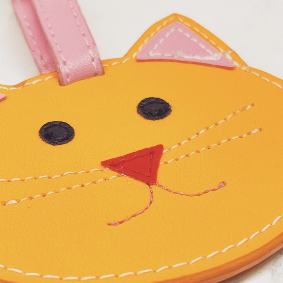 Fine Feline Leather Luggage Tag - Picture 2 of 8